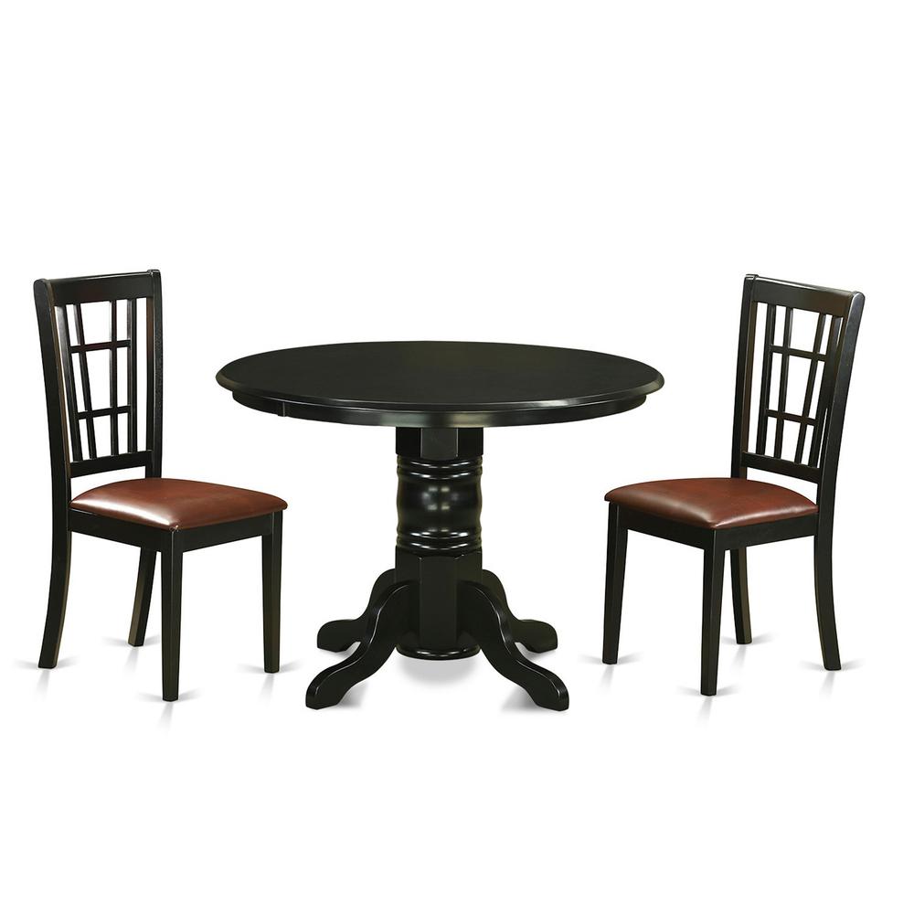 3  Pc  Dining  room  set  for  2-Dinette  Table  and  2  dinette  Chairs. Picture 1