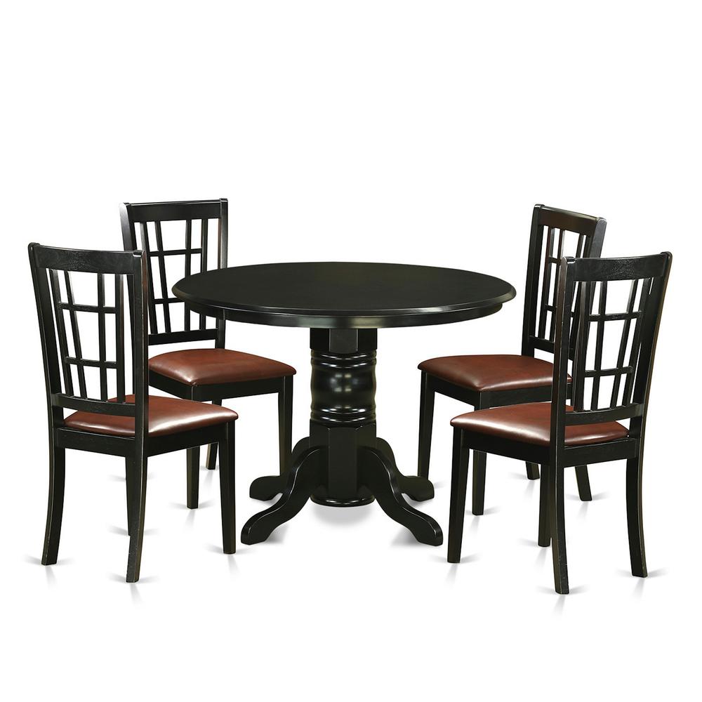 5  Pcsmall  Kitchen  Table  set  for  4-Dining  Table  and  4  Dining  Chairs. Picture 1