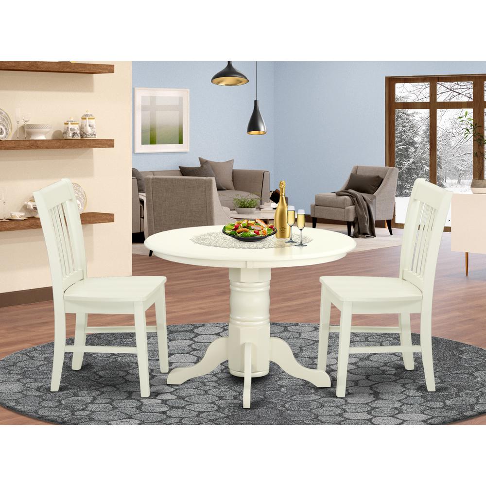 Dining Room Set Linen White, SHNO3-LWH-W. Picture 2