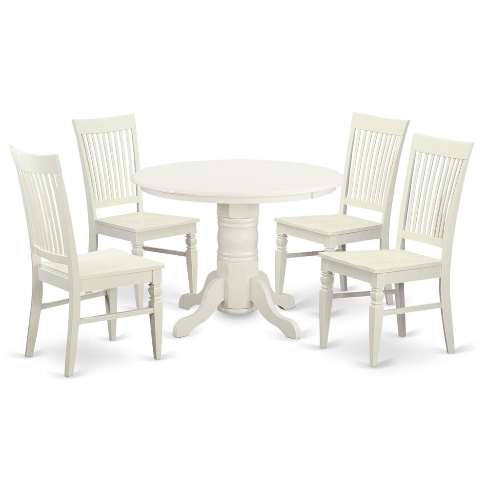 5  Pc  Table  set  for  4-Dinette  Table  and  4  Dining  Chairs. Picture 1