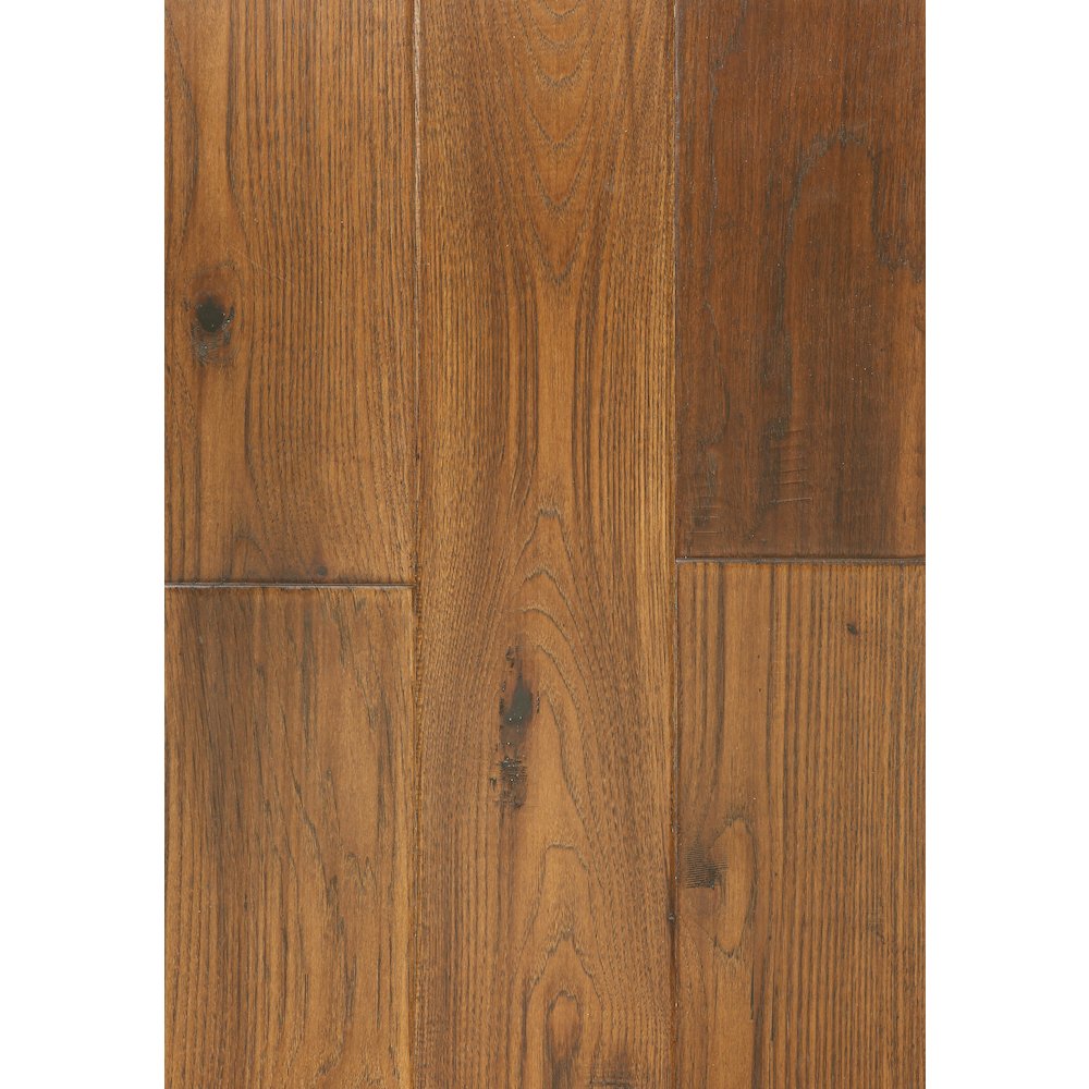 East West Furniture SP-7HH03 Sango Premier Engineered Hardwood Flooring - European Oak - 1/2 in x 7 in x Random Length Handscraped, 26.24 sqft/box, Autumn Brown. Picture 2