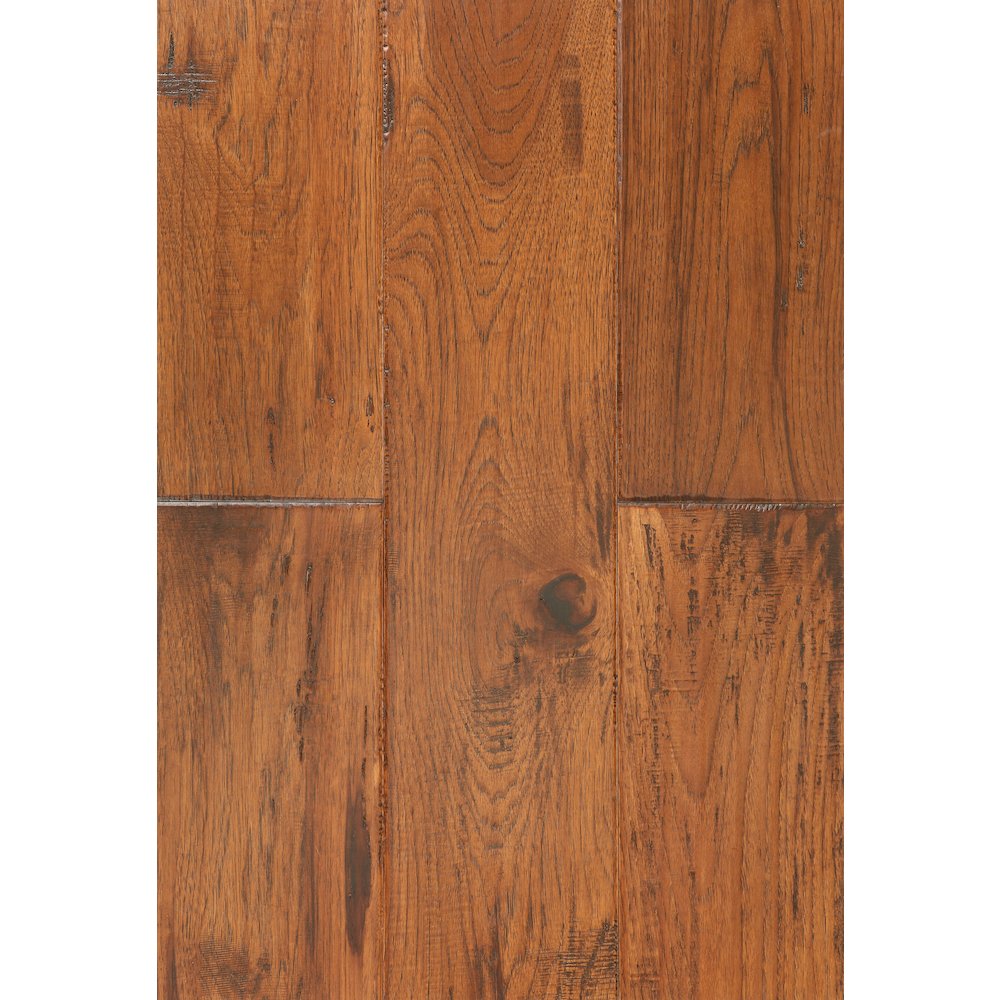 East West Furniture SP-7HH06 Sango Premier Engineered Hardwood Flooring - European Oak - 1/2 in x 7 in x Random Length Handscraped, 26.24 sqft/box, Rosewood. Picture 2