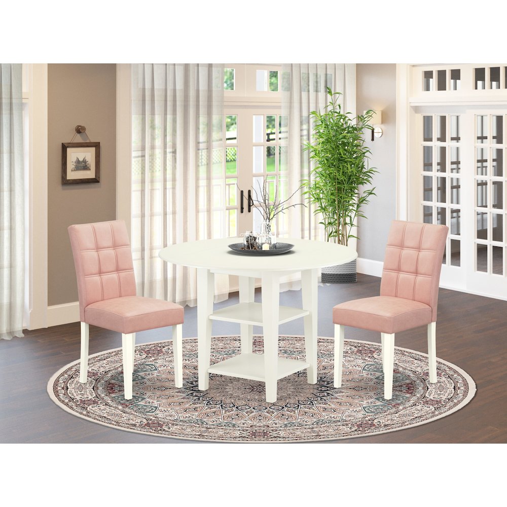 3 Piece Kitchen Table Set consists A Dinner Table. Picture 2