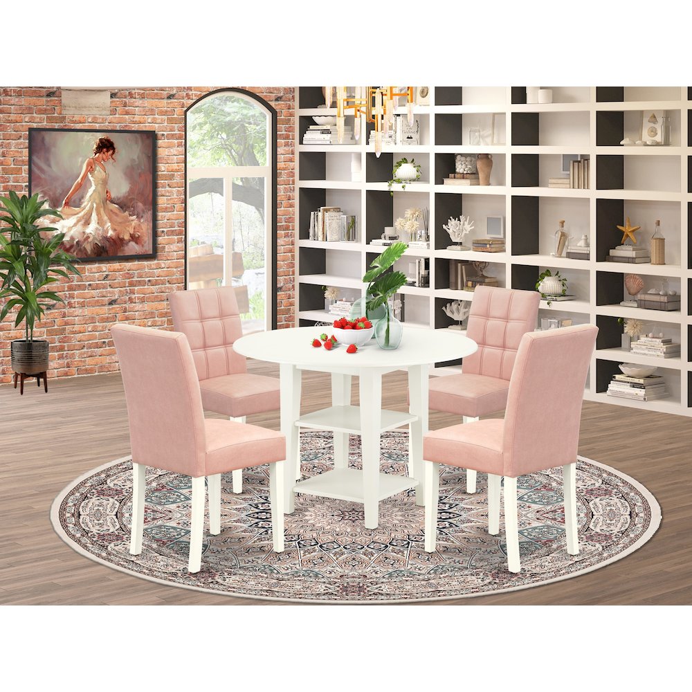 5 Piece Mid-Century Dining Table Set contain A Dinner Table. Picture 2