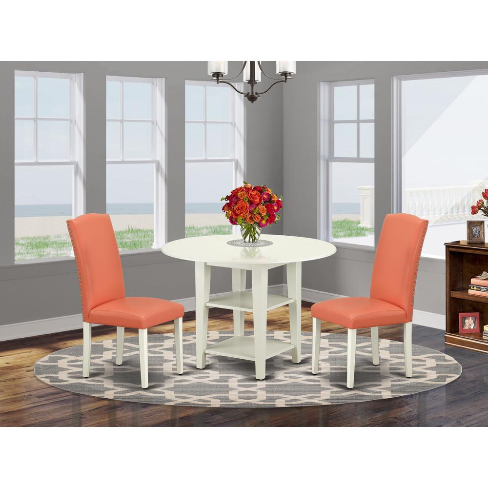 Dining Room Set Linen White, SUEN3-LWH-78. Picture 2
