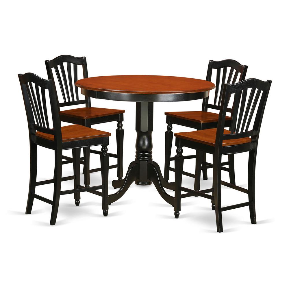 5  Pc  counter  height  Dining  room  set  -  counter  height  Table  and  4  Kitchen  Chairs.. Picture 1