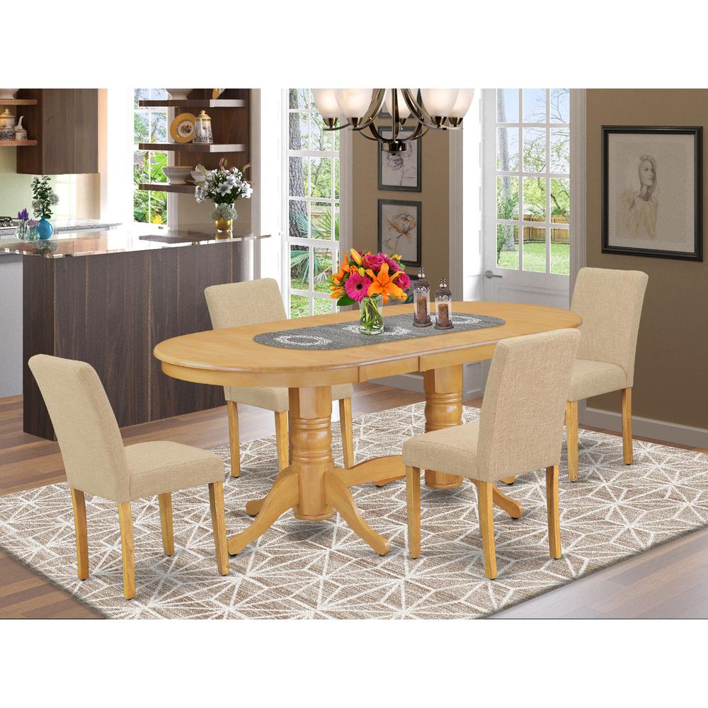 Dining Room Set Oak, VAAB5-OAK-04. Picture 2