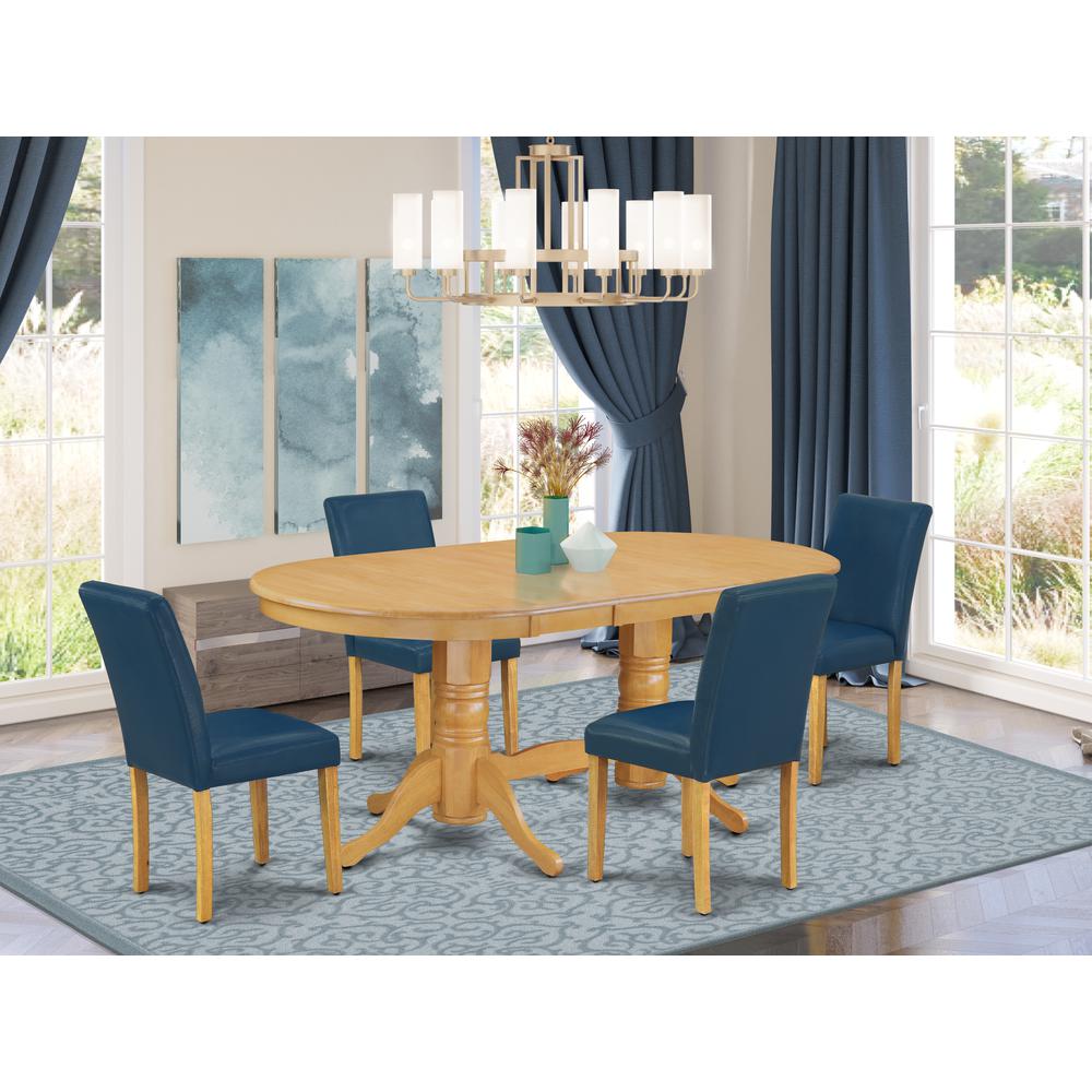 Dining Room Set Oak, VAAB5-OAK-55. Picture 2