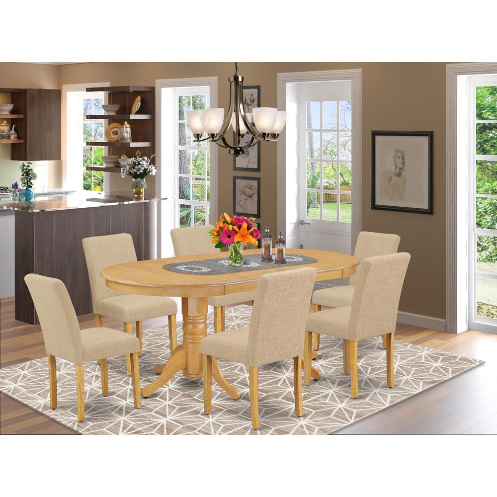 Dining Room Set Oak, VAAB7-OAK-04. Picture 2