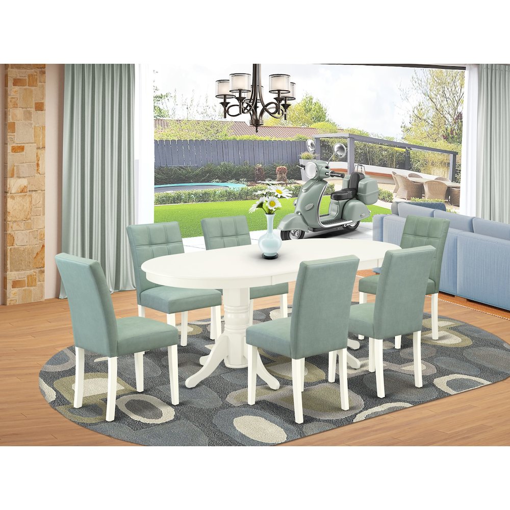 7 Piece Dining Set consists A Mid Century Dining Table. Picture 2