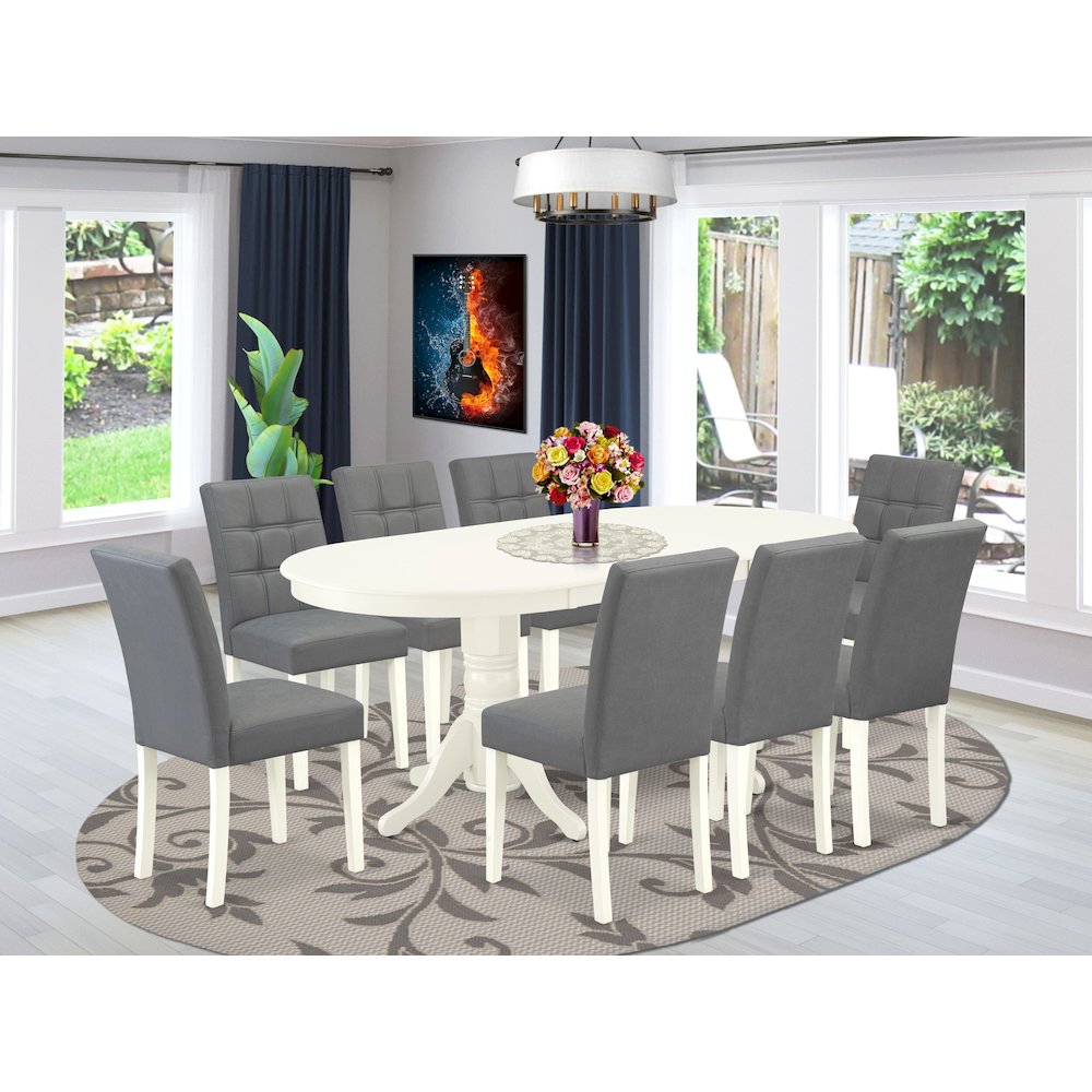 9 Piece Modern Dining Table Set. Picture 2