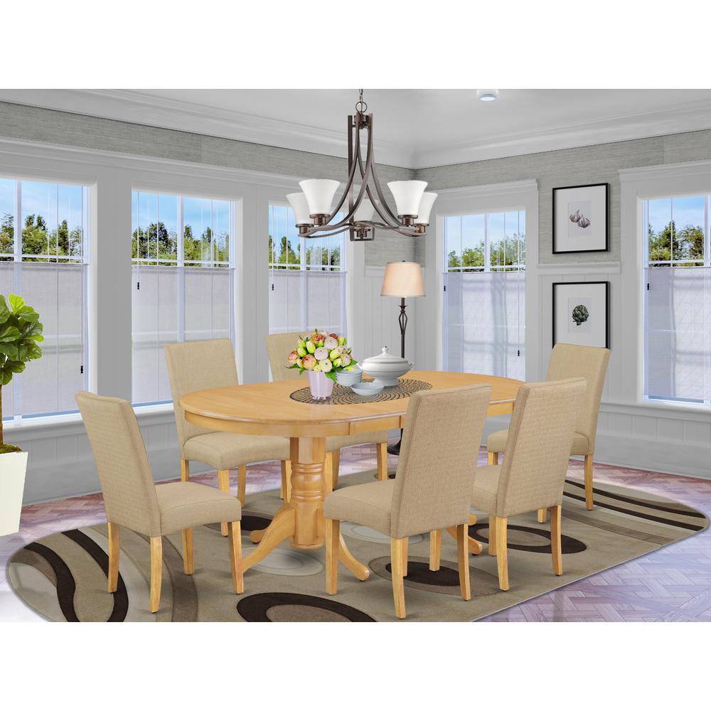 Dining Room Set Oak, VADR7-OAK-16. Picture 2