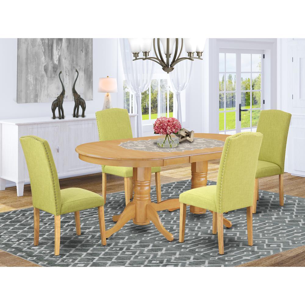 Dining Room Set Oak, VAEN5-OAK-07. Picture 2
