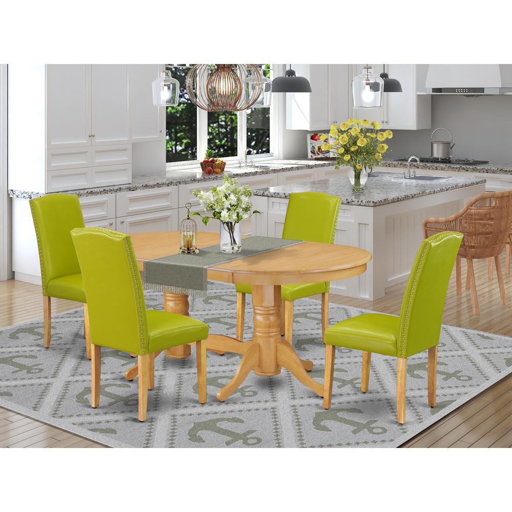 Dining Room Set Oak, VAEN5-OAK-51. Picture 2