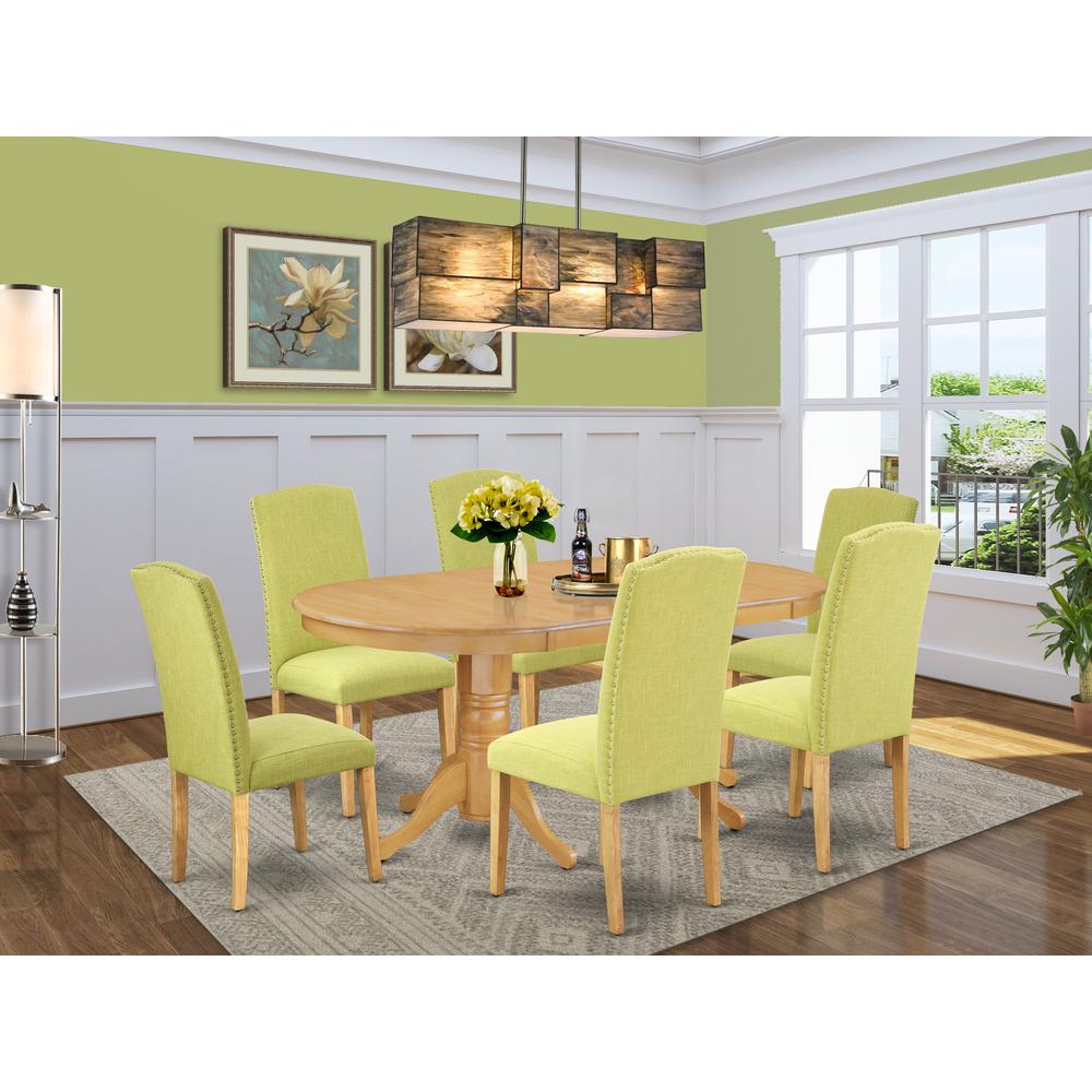 Dining Room Set Oak, VAEN7-OAK-07. Picture 2