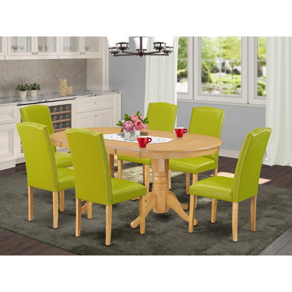 Dining Room Set Oak, VAEN7-OAK-51. Picture 2