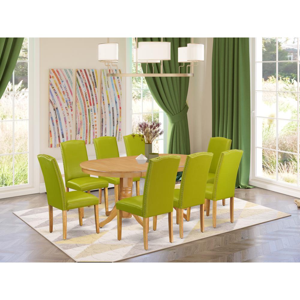 Dining Room Set Oak, VAEN9-OAK-51. Picture 2