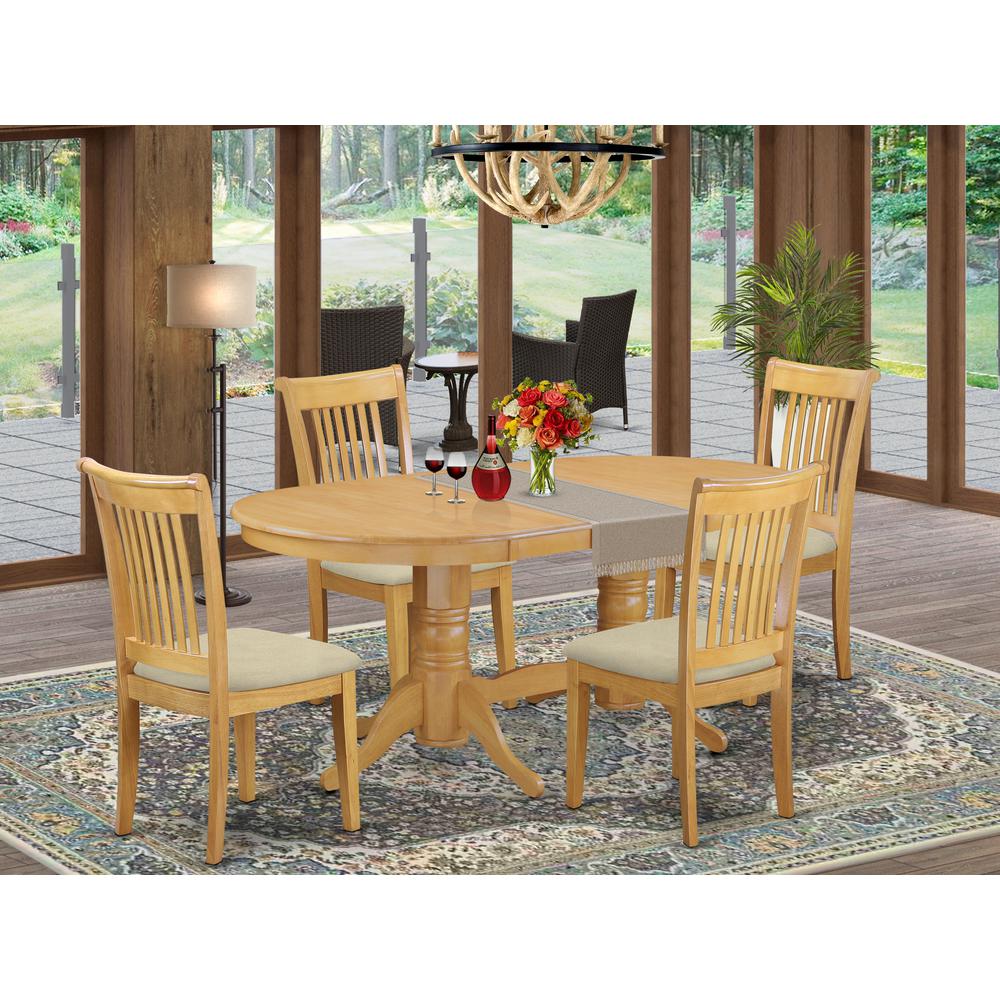 Dining Room Set Oak, VAPO5-OAK-C. Picture 2