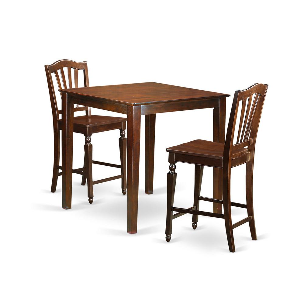 3  Pc  Dining  counter  height  set-pub  Table  and  2  dinette  Chairs.. Picture 2