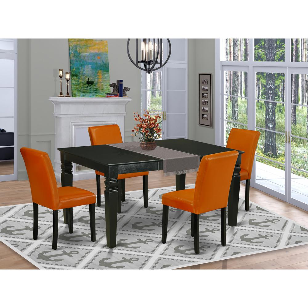 Dining Room Set Black, WEAB5-BLK-61. Picture 2
