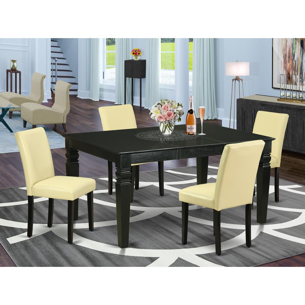 Dining Room Set Black, WEAB5-BLK-73. Picture 2