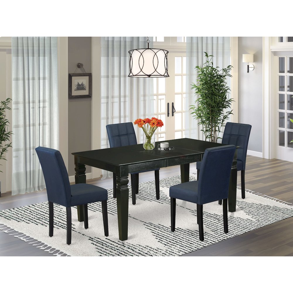 5 Piece Dining Table Set contain A Wooden Table. Picture 2