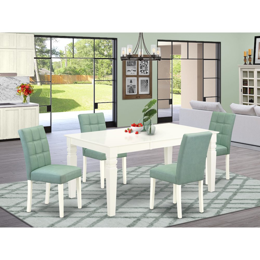 5 Piece Table Set contain A Modern Table. Picture 2