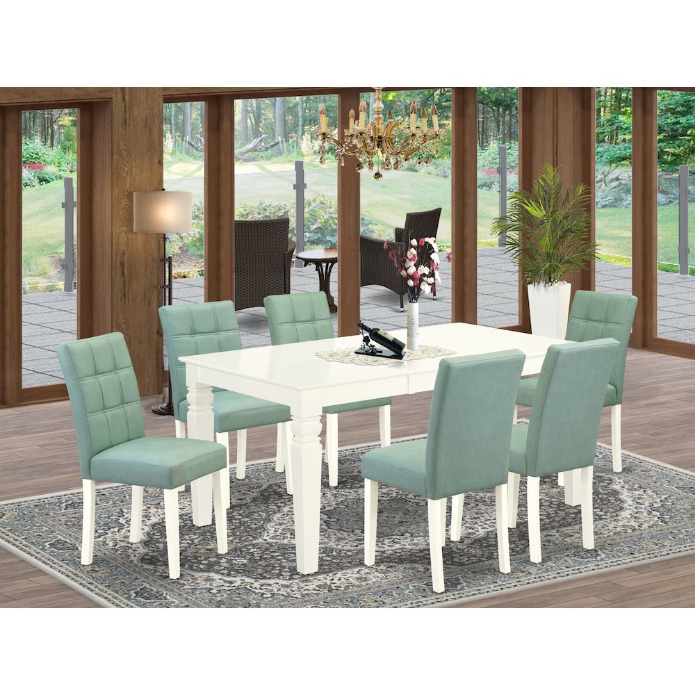 7 Piece Modern Dining Set. Picture 2