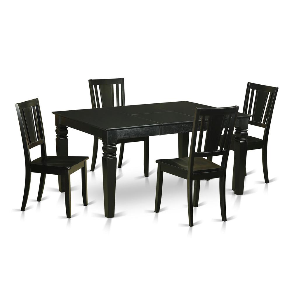 5  Pc  Dinette  set  for  4-Dining  Table  and  4  Kitchen  Dining  Chairs. Picture 1