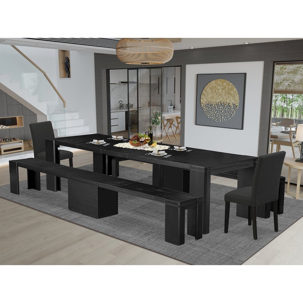 5-piece Dining Room Table Set a Rectangular Kitchen Table. Picture 2