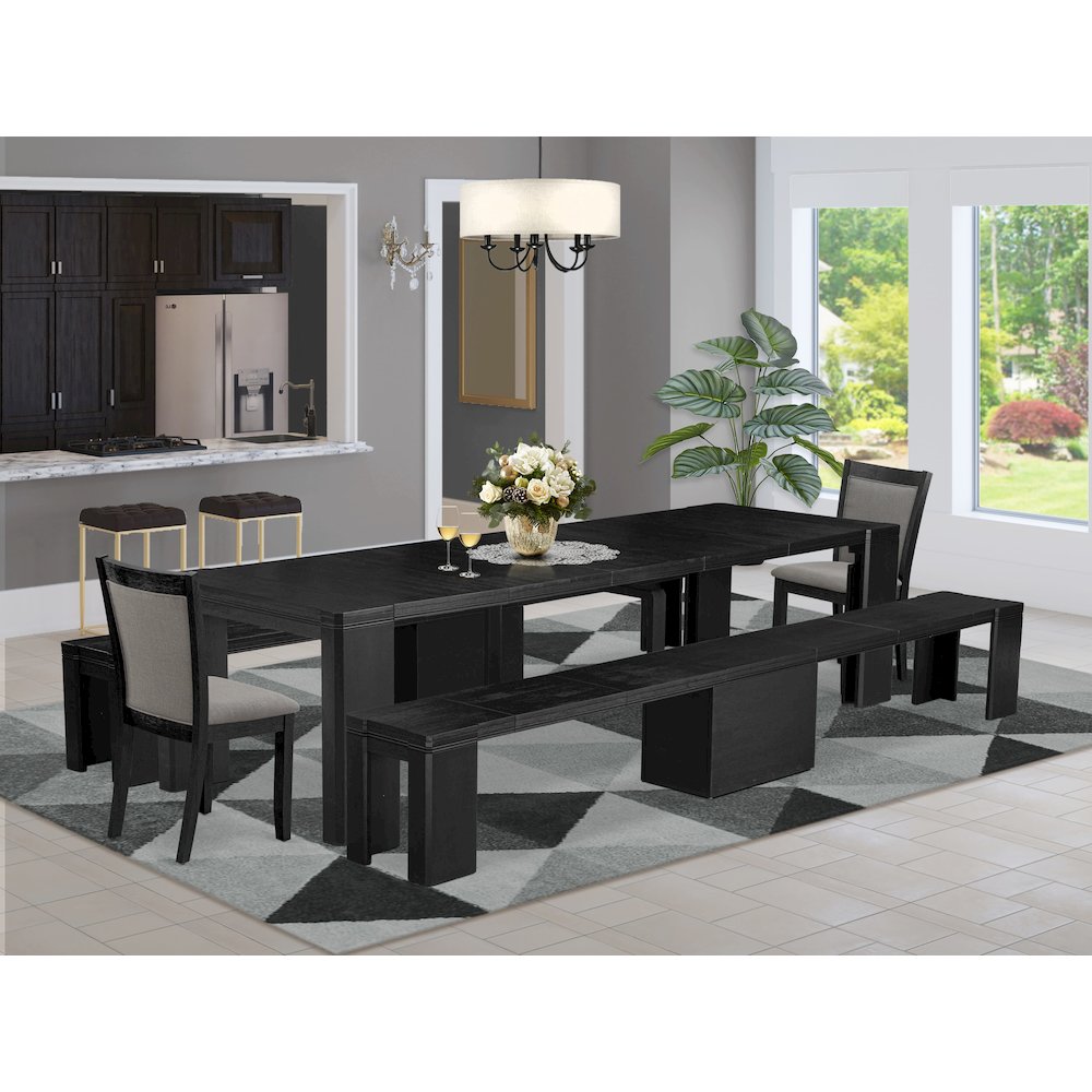 5-piece Dining Room Table Set a Rectangular Kitchen Table. Picture 2