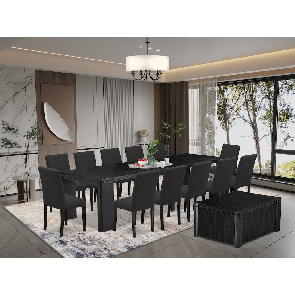14-piece Dining Room Table Set a Rectangular Kitchen Table. Picture 2