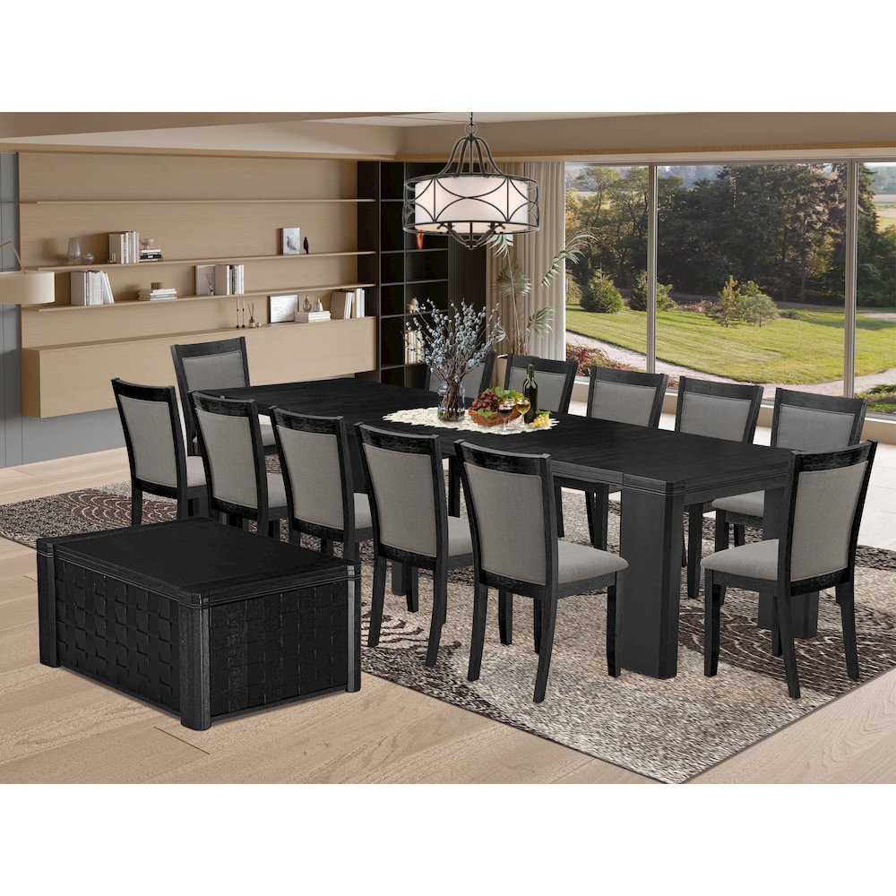 14-piece Dining Room Table Set a Rectangular Kitchen Table with a coffee table. Picture 2
