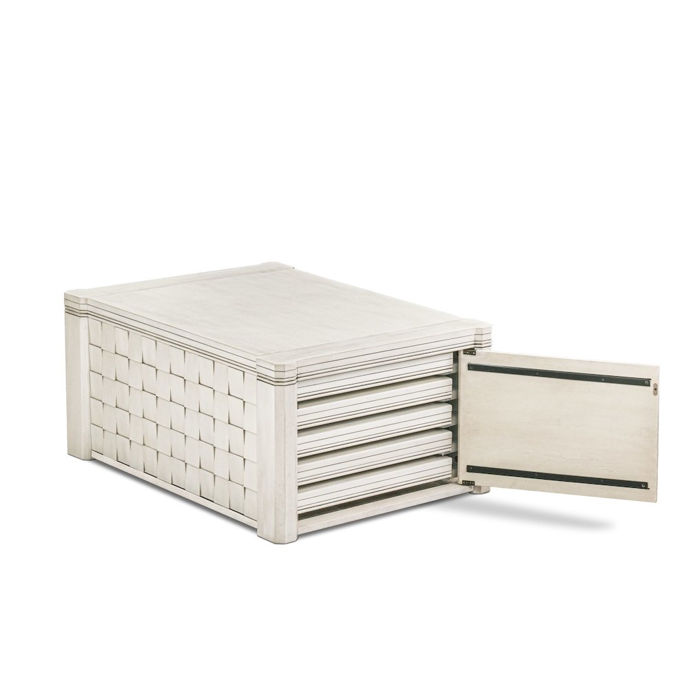 10 Pieces Extendable Dining Set, Antique White. Picture 21