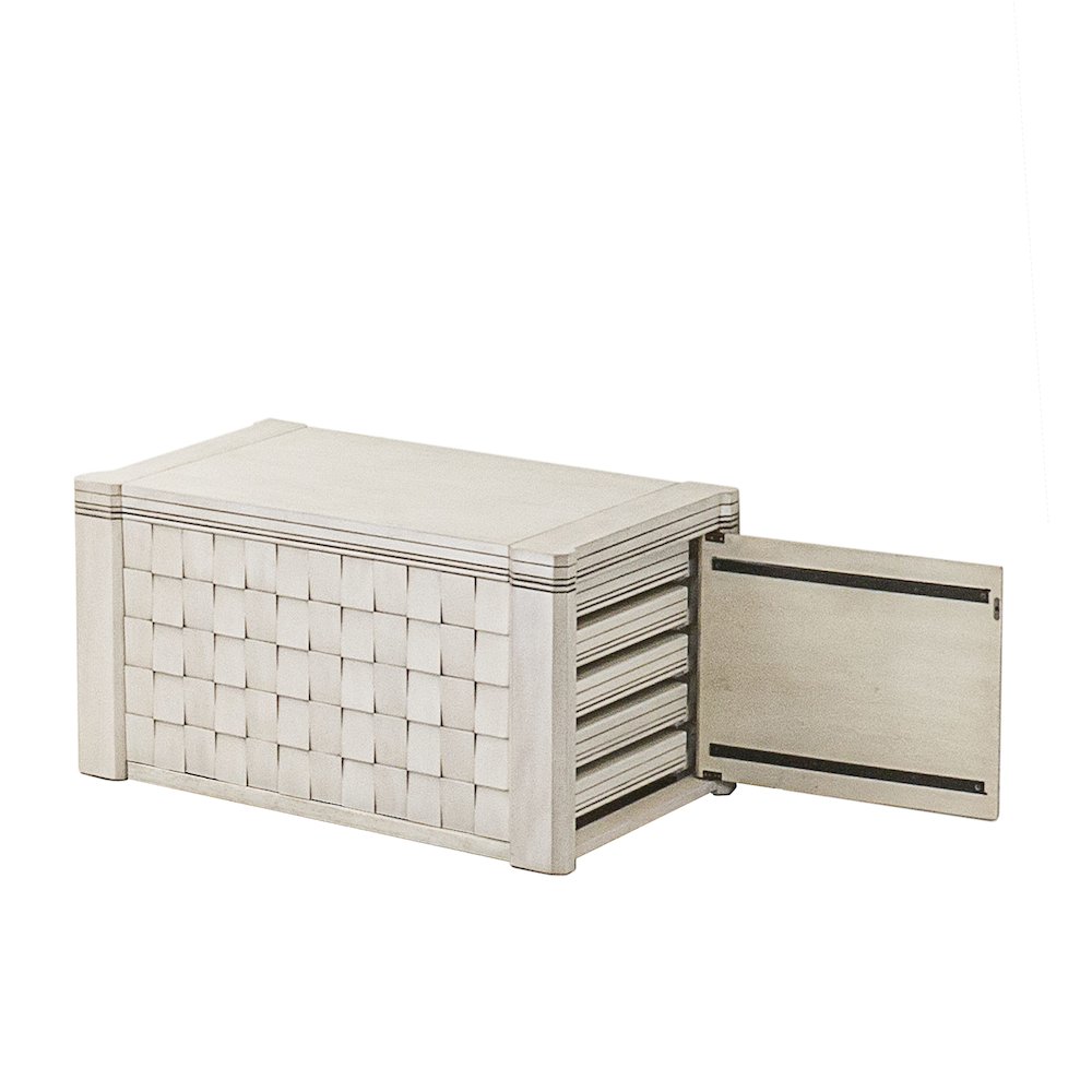 10 Pieces Extendable Dining Set, Antique White. Picture 24