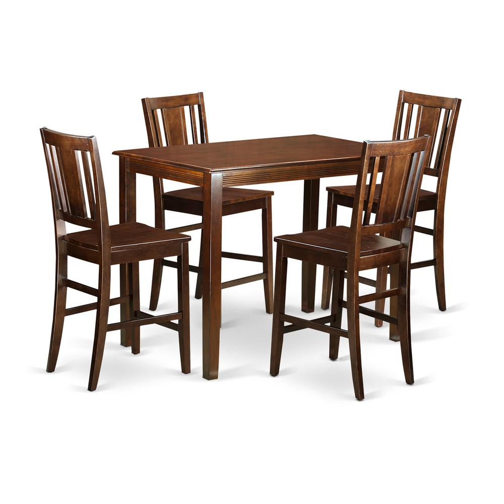 5  PC  counter  height  pub  set  -  high  Table  and  4  Kitchen  Chairs.. Picture 1