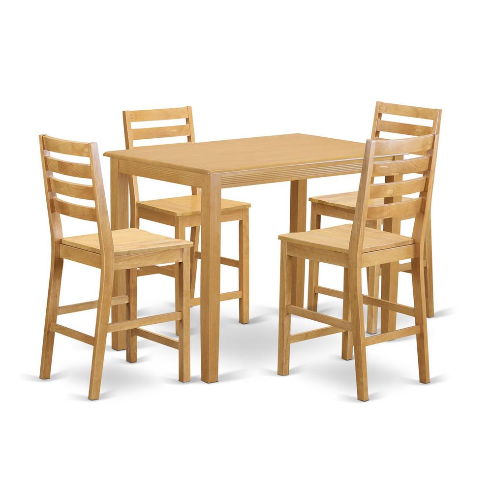 5  PC  counter  height  pub  set-pub  Table  and  4  Kitchen  Chairs.. Picture 1