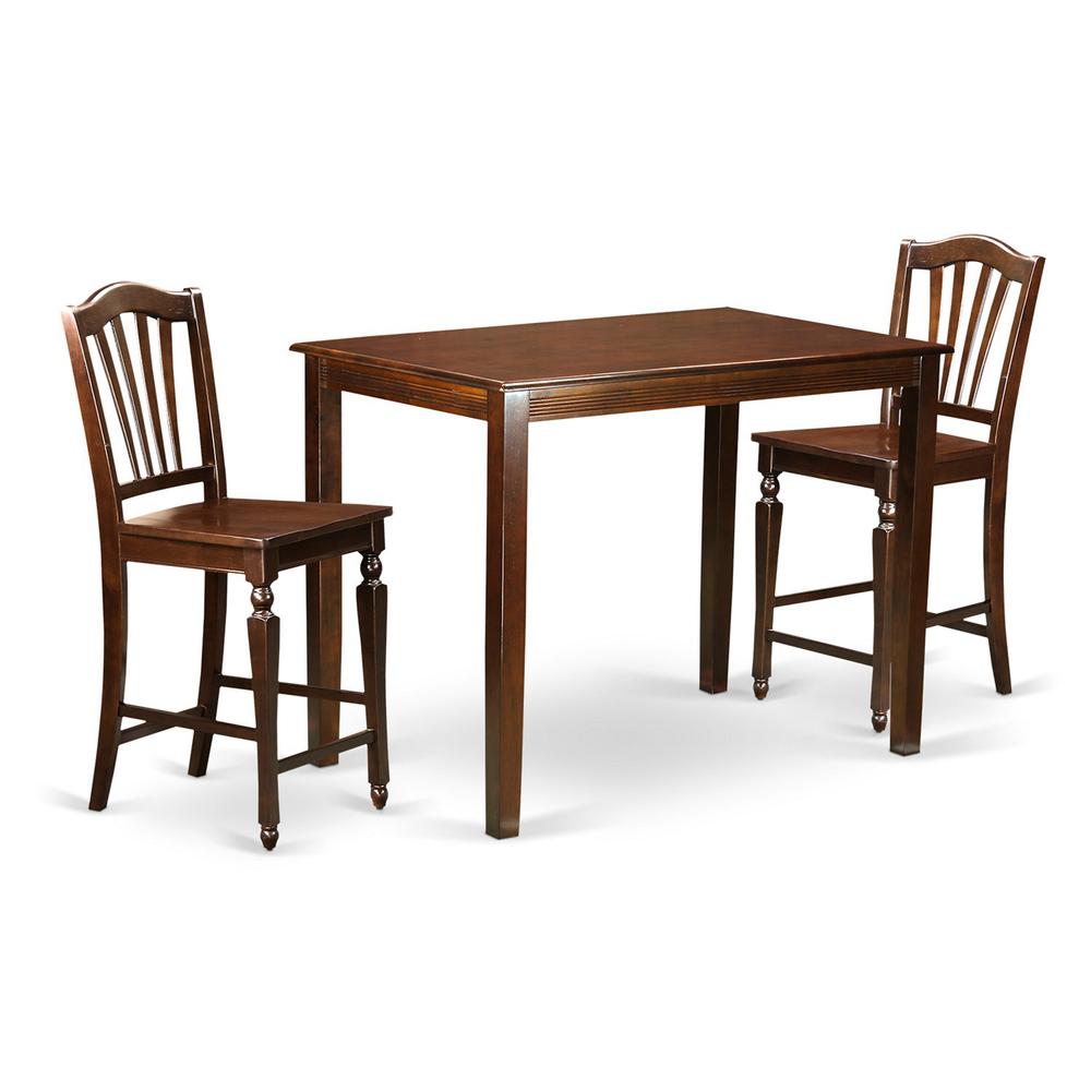 3  Pc  counter  height  Dining  room  set  -  counter  height  Table  and  2  bar  stools.. Picture 1