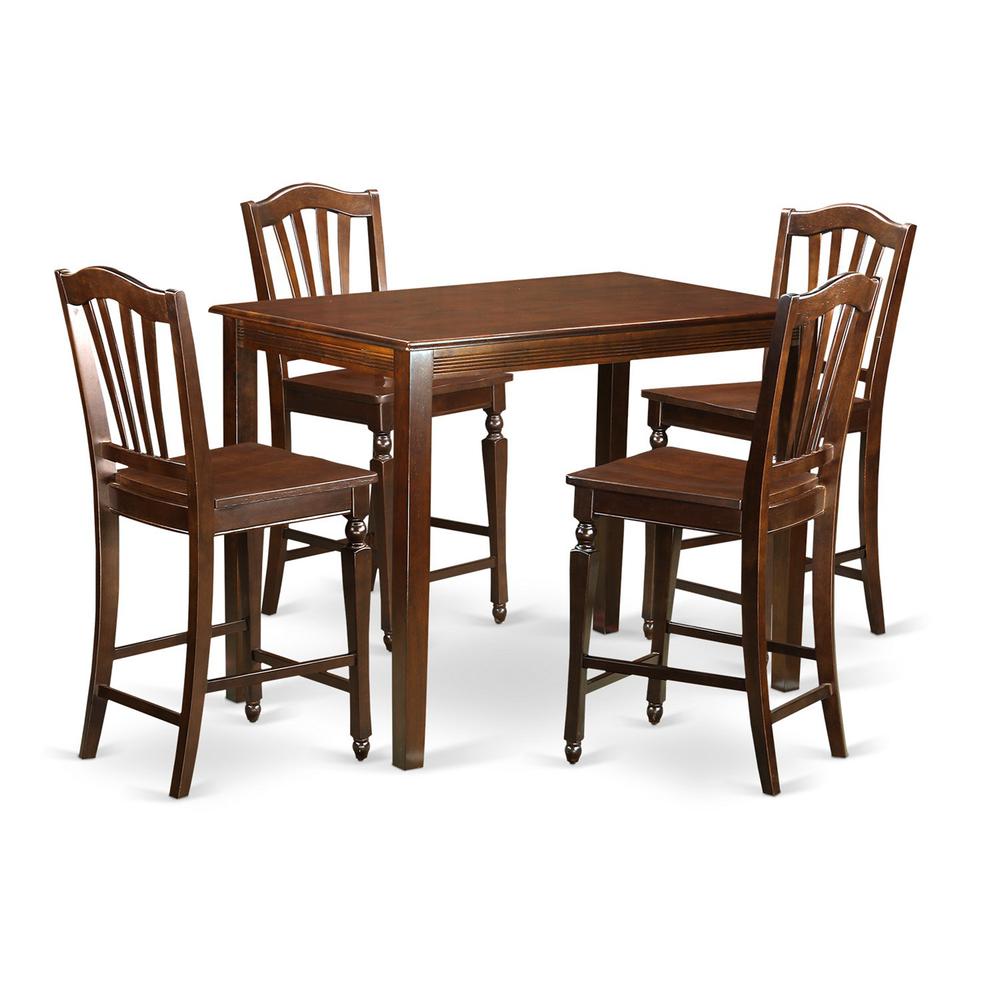 5  Pc  counter  height  Table  and  chair  set-pub  Table  and  4  Dining  Chairs.. Picture 2