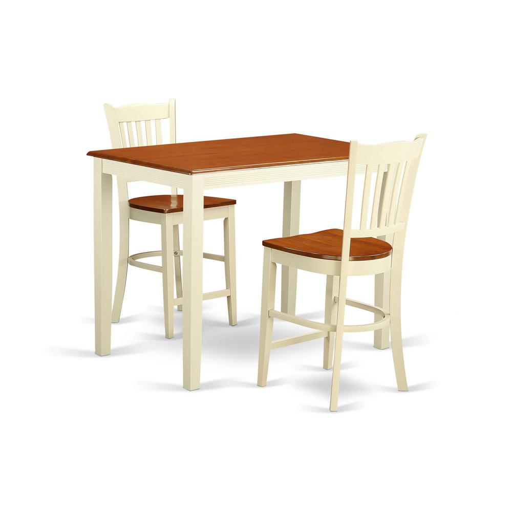 3  Pc  counter  height  pub  set  -  high  Table  and  2  counter  height  Chairs.. Picture 1