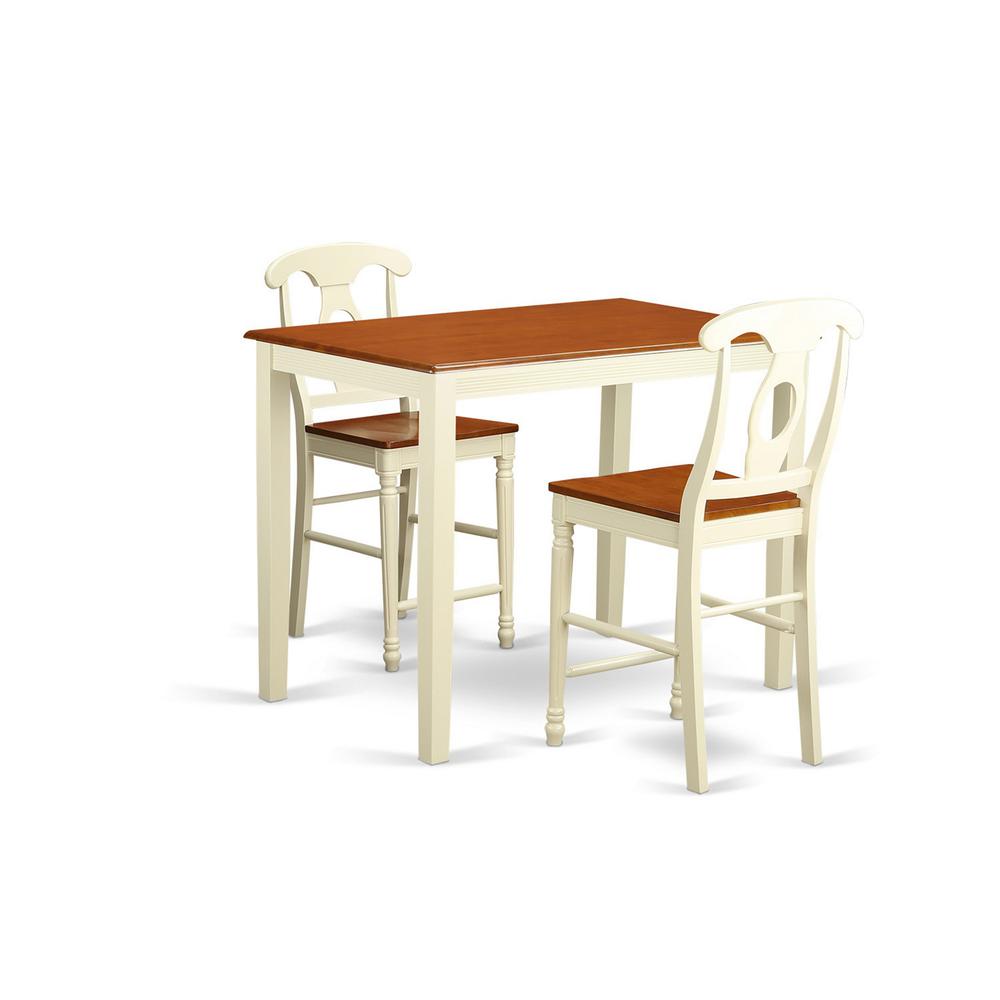 3  PC  Dining  counter  height  set  -  Dining  Table  and  2  counter  height  Chairs.. Picture 1