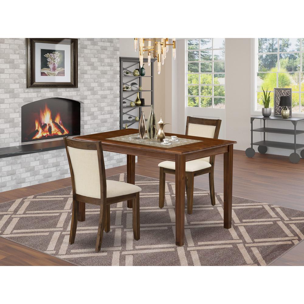 3 Piece Dining Room Furniture Set Contains a Rectangle Dinette Table. Picture 15