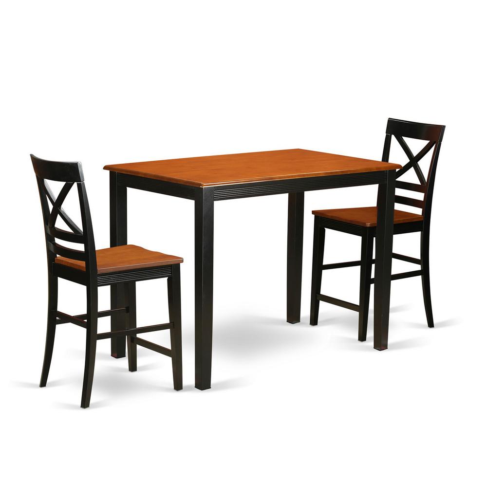 3  Pc  counter  height  pub  set  -  high  Table  and  2  counter  height  Dining  chair.. Picture 1