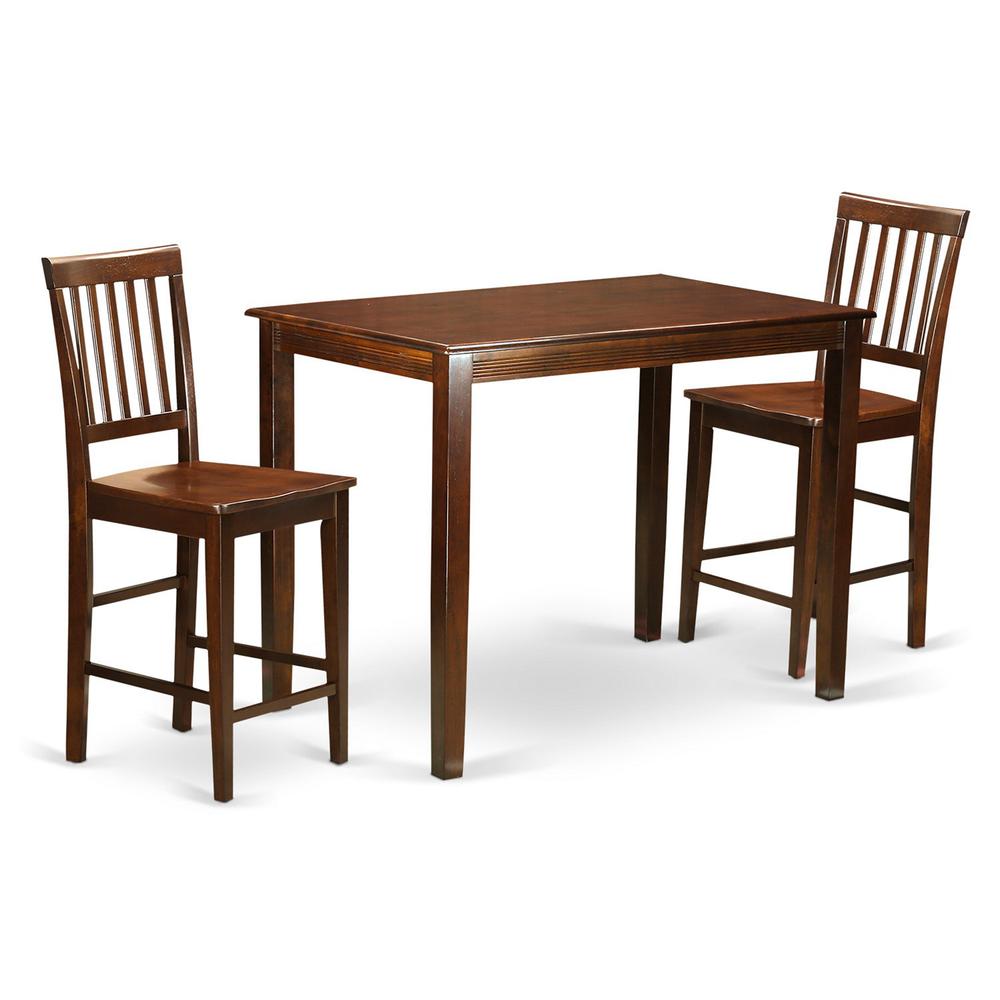 3  Pc  counter  height  Table  and  chair  set  -  high  Table  and  2  counter  height  Chairs.. Picture 1
