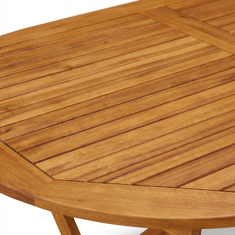 5-Piece Patio Dining Set - Oil Finish, Weatherproof Wood. Picture 4