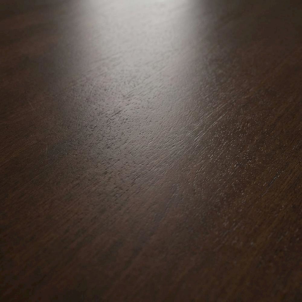 Saddle Brown Drop Leaf Round Table, Pedestal Base, Seats 4. Picture 5