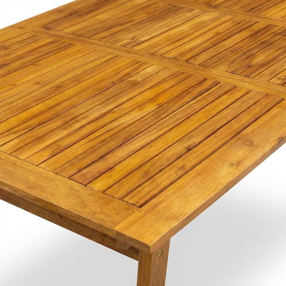 7-Piece Oil Finish Dining Set with Foldable Chairs and Outdoor Coffee Table. Picture 4