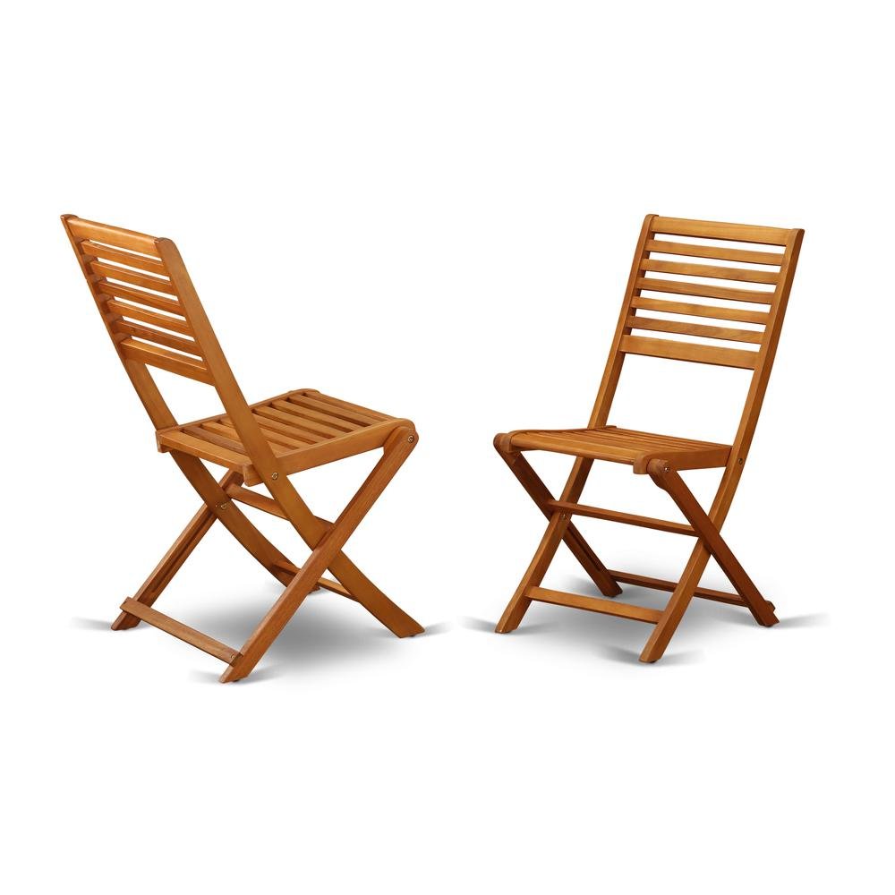 Wooden Patio Set with Nature-Inspired Oil, Dining Table and 6 Outdoor Chairs. Picture 7