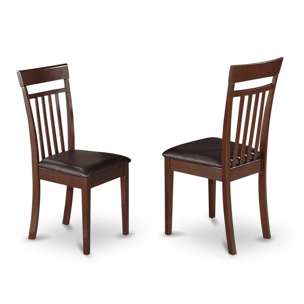 5  PC  Kitchen  Table  set  with  a  Dining  Table  and  4  Kitchen  Chairs  in  Mahogany. Picture 3
