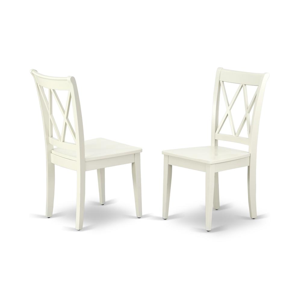 Dining Room Set Linen White, AVCL7-LWH-W. Picture 4